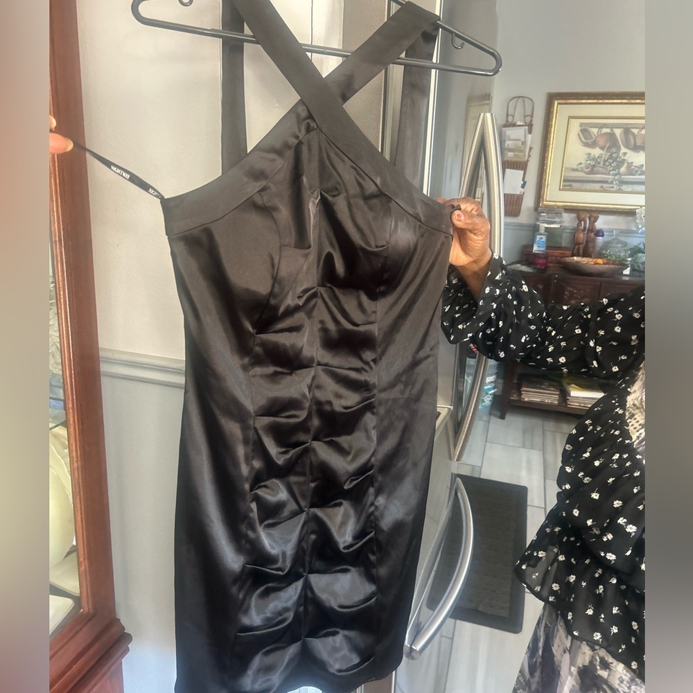 Stunning black Sequin Evening Gown - Size L